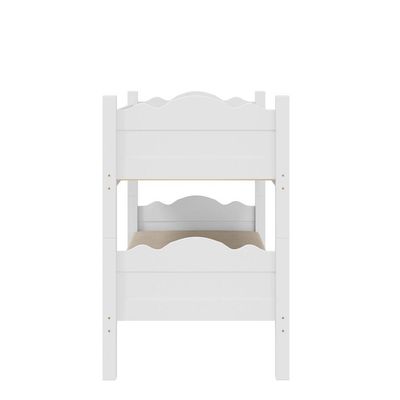 Beliche Solteiro Pequim Art Panta 2 em 1 Converte em 2 Camas MDF Branco