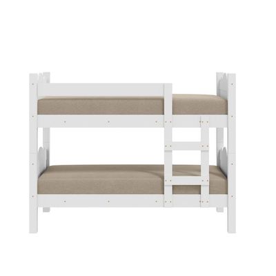 Beliche Solteiro Pequim Art Panta 2 em 1 Converte em 2 Camas MDF Branco
