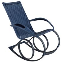 Cadeira De Balanço Para área E Jardim - Trama Original Azul Dark