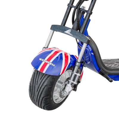 Scooter Elétrica 1000W Wehawk Bateria Lítio Removível Bandeira Inglaterra
