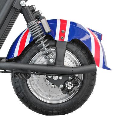Scooter Elétrica 1000W Wehawk Bateria Lítio Removível Bandeira Inglaterra