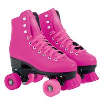 Patins Retrô Quadrado Play&Fun Rosa Tamanho 35 a 36