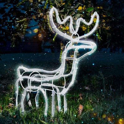 Armação De Rena Macho Com Luzes De Led - Decoração Natal 220v