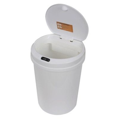 Lixeira Automática Redonda 12 Litros Com Sensor Branca