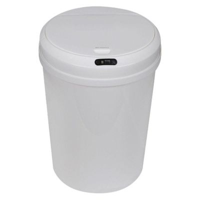 Lixeira Automática Redonda 12 Litros Com Sensor Branca