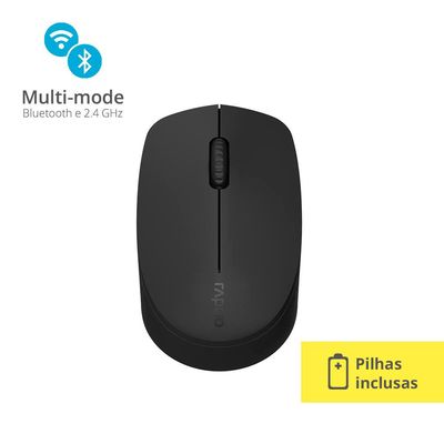 Mouse sem Fio Multilaser Rappo M100 RA009 Preto