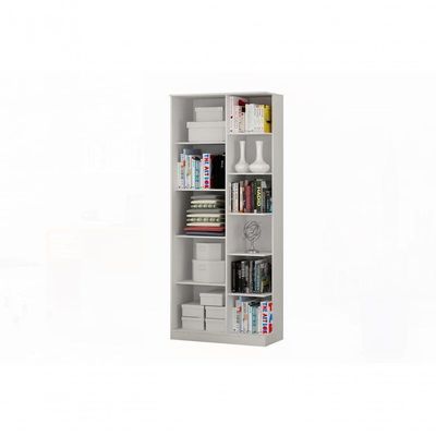 Armário Multiuso João Pessoa 1 Porta 9 Prateleiras MDF 70CM Branco