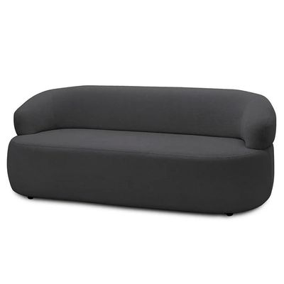 Sofá 3 Lugares Living Orgânico Sala De Estar 170cm Conka F05 Bouclê Grafite - Mpozenato