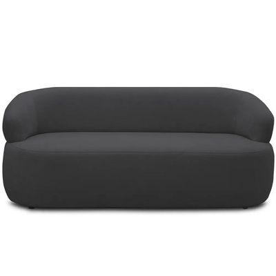 Sofá 3 Lugares Living Orgânico Sala De Estar 170cm Conka F05 Bouclê Grafite - Mpozenato