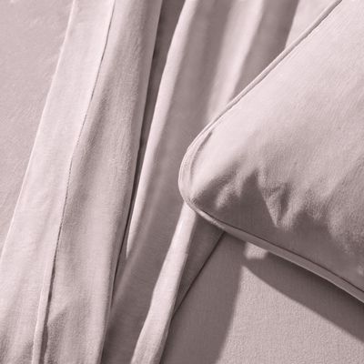 Jogo De Cama King 4 Peças Altenburg Malha Fio Penteado Rosê Natural