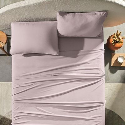 Jogo De Cama King 4 Peças Altenburg Malha Fio Penteado Rosê Natural