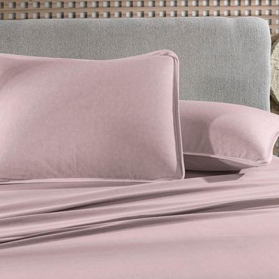 Jogo De Cama King 4 Peças Altenburg Malha Fio Penteado Rosê Natural