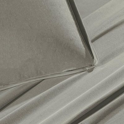 Jogo De Cama King 3 Peças Malha Fio Penteado Cinza Platinum
