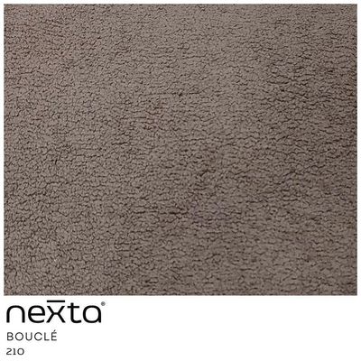 Sofá Orgânico 2 Lugares 150cm Argos Pés Ouro Fosco Bouclé Marrom - Nexta Casa