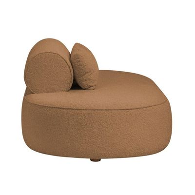 Sofá Orgânico Horizonte 3 Lugares 180cm Bouclé Terracota - Nexta Casa