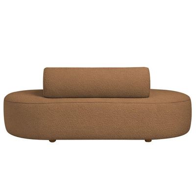 Sofá Orgânico Horizonte 3 Lugares 180cm Bouclé Terracota - Nexta Casa