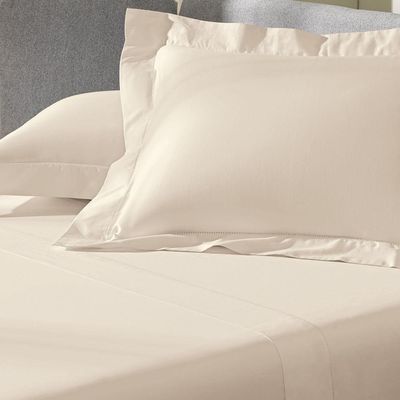 Jogo De Cama King Altenburg Cetim 300 Fios Bege