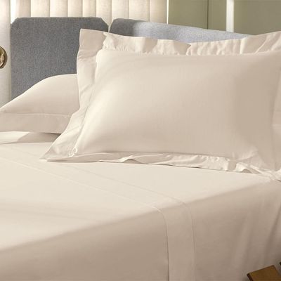 Jogo De Cama King Altenburg Cetim 300 Fios Bege