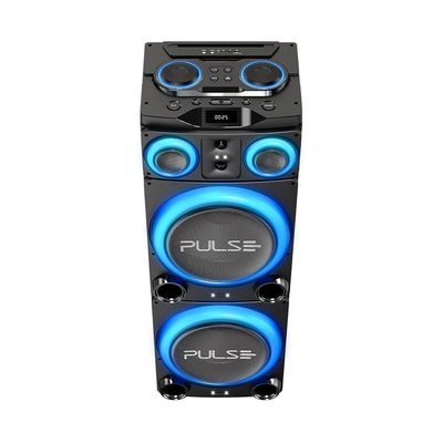 Caixa de Som Torre Pulse Double 15 SP515 com Bluetooth, USB e Iluminação LED - 3.500W RMS