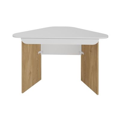 Escrivaninha Trend De Canto 1 Gaveta Olmo/branco Artany