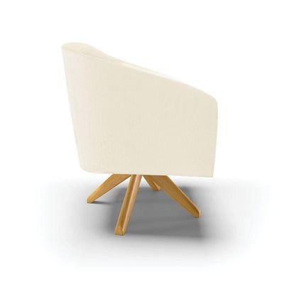 Kit 2 Poltronas Decorativas Stella Giratória Veludo Cotelê Verde D Rossi