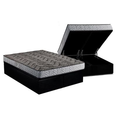 Cama Box Baú Casal + Colchão Espuma Paropas Royalle