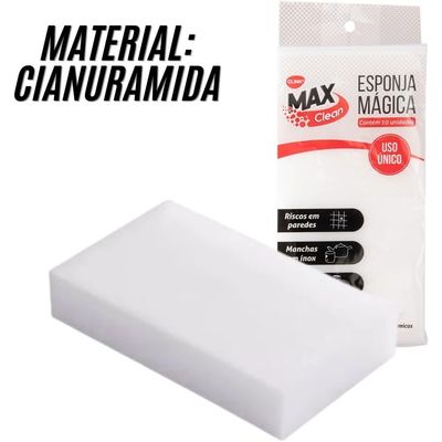 Kit 10 Esponja Mágica Limpeza Pesada CLINK