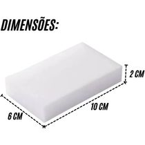 Kit 10 Esponja Mágica Limpeza Pesada CLINK