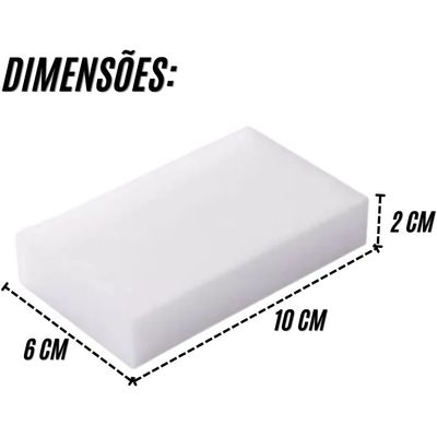 Kit 10 Esponja Mágica Limpeza Pesada CLINK