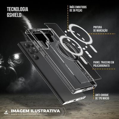 Capa MagSafe para iPhone 17 Pro Max - Transparente - Gshield