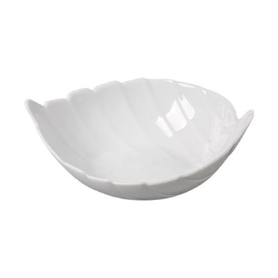 Petisqueira Opa Folha Blanc Cazza Branca