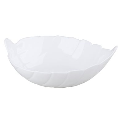 Petisqueira Opa Folha Blanc Cazza Branca