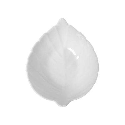 Petisqueira Opa Folha Blanc Cazza Branca
