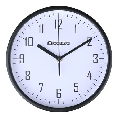 Relógio Deco 22cm Mood Cazza Preto