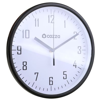 Relógio Deco 22cm Mood Cazza Preto