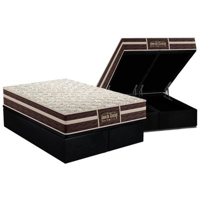 Cama Box Baú CRC Queen +Colchão Ortopédico E. Firme Probel -