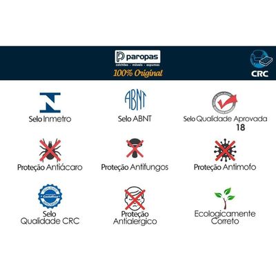 Cama Box Baú CRC Queen +Colchão Ortopédico Confort Ultra Paropas -