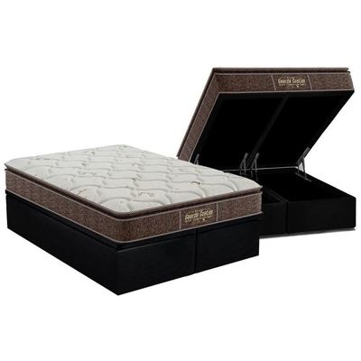 Cama Box Baú CRC Queen +Colchão Ortopédico E. Firme Probel -