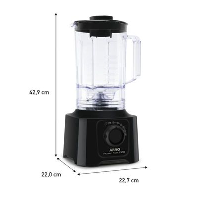 Liquidificador LN50 Power Max 1000W Jarra 3,1 Litros Arno Preto / 127V