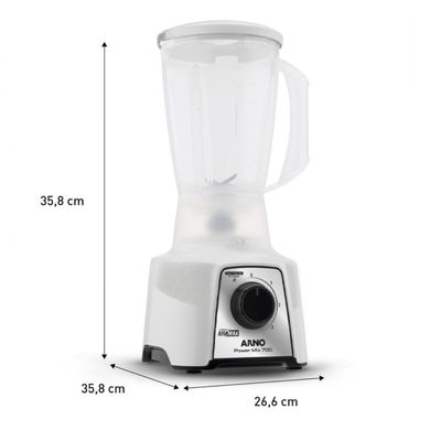 Liquidificador LQ12 Power MIX 700W BR Arno Branco / 127V