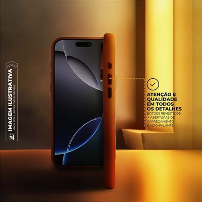 Capa para iPhone 16 Pro - Couro Dual Magsafe - Marrom - Gshield