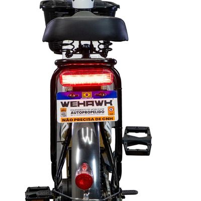 Bicicleta Elétrica EB500W Wx-01 WeHawk Bateria Chumbo Removível 48V Sem CNH Branca