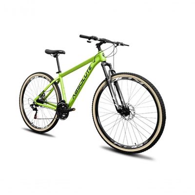 Bicicleta Aro 29 Absolute Nero 5 Alumínio 24v Câmbios Shimano Freio A Disco Hidráulico Mtb Verde 19