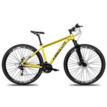 Bicicleta Aro 29 Absolute Nero 5 Alumínio 21v Câmbios Shimano Freio A Disco Hidráulico Amarelo 19