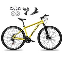Bicicleta Aro 29 Absolute Nero 5 Alumínio 21v Câmbios Shimano Freio A Disco Hidráulico Amarelo 19