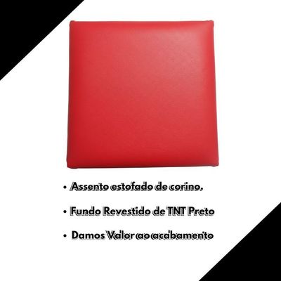 Assentos Redondo De Banqueta Banco Cadeira 4 Unidades vermelho