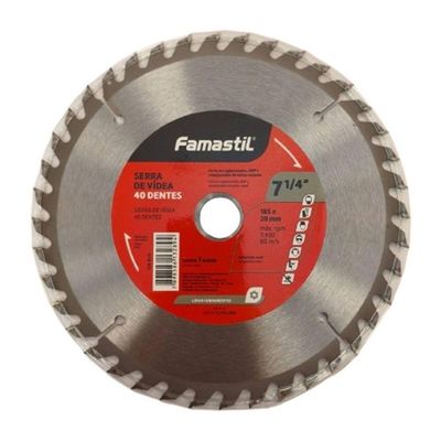 Serra Vídea Famastil 40 Dentes 7 1/4pol 185x20mm