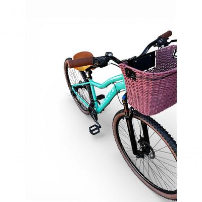 Bicicleta Aro 29 Feminina Absolute Hera Retrô Vintage 21v  Cesta Selim 2 Molas Verde Tam 15