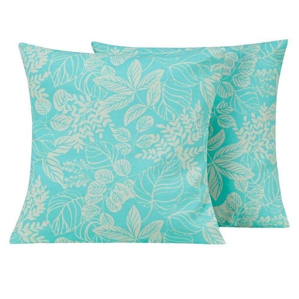Capa Almofada Atualle Gorgurão 1 Peça 45cm X 45cm 53% Algodão 47% Poliéster - Azul Claro