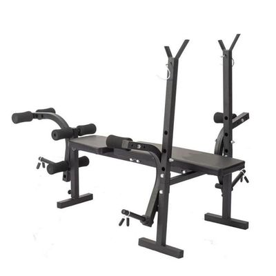 Banco Supino Musculação Treino Em Casa Ajustável Preto Ajustável